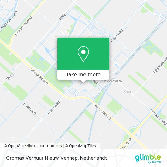 Gromax Verhuur Nieuw-Vennep map