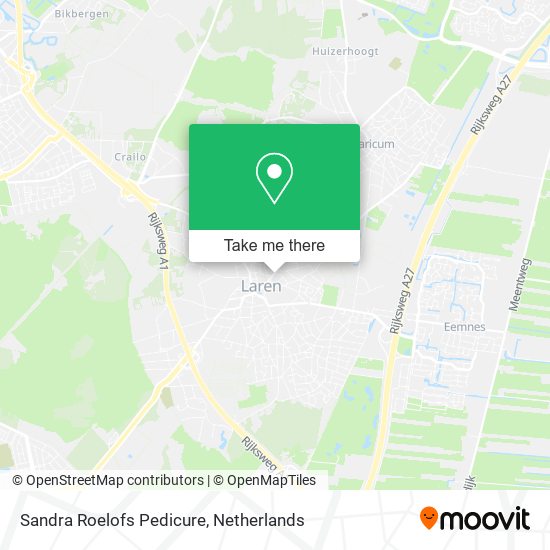 Sandra Roelofs Pedicure map