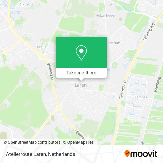 Atelierroute Laren Karte