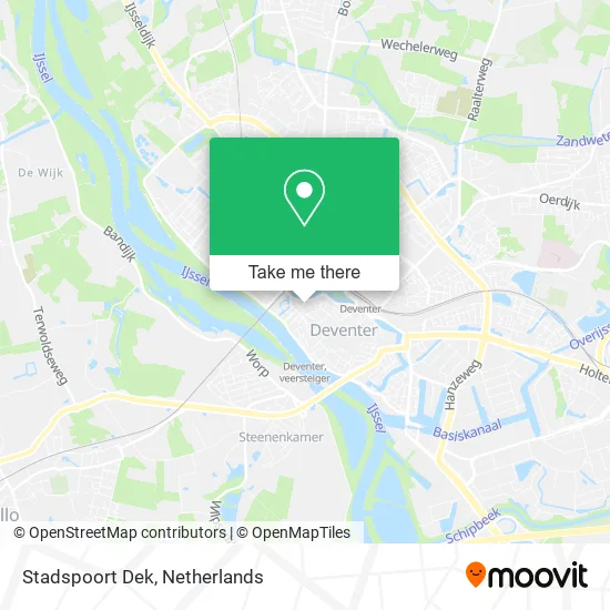 Stadspoort Dek map