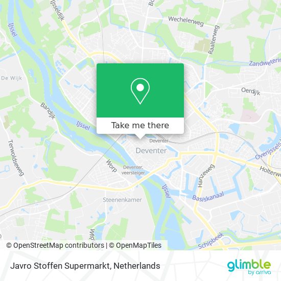 Javro Stoffen Supermarkt map