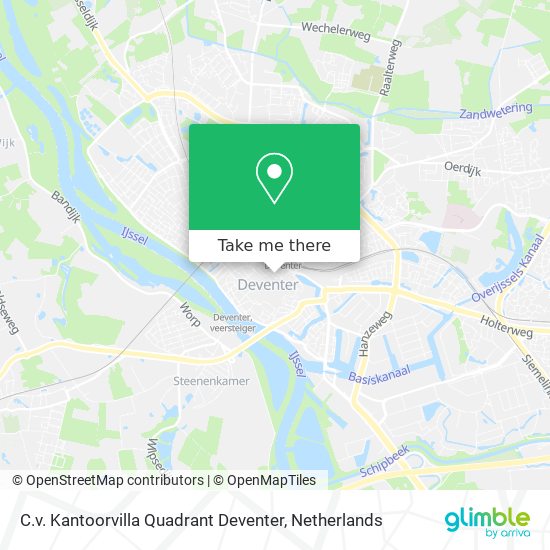 C.v. Kantoorvilla Quadrant Deventer map