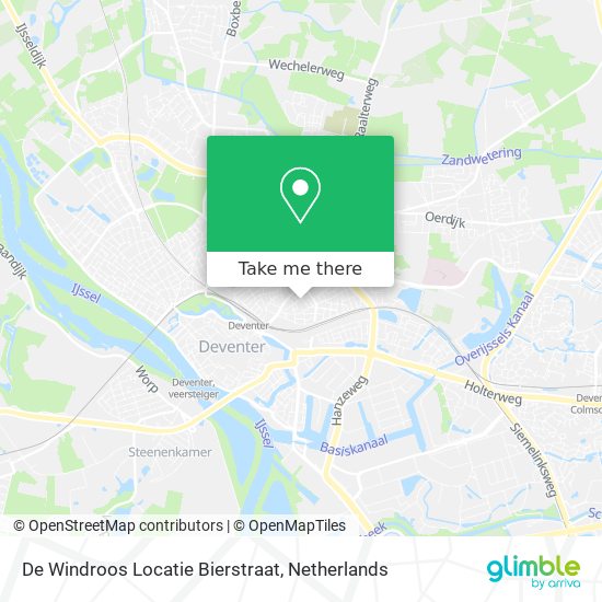 De Windroos Locatie Bierstraat Karte