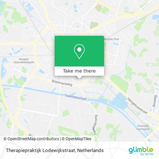 Therapiepraktijk Lodewijkstraat Karte