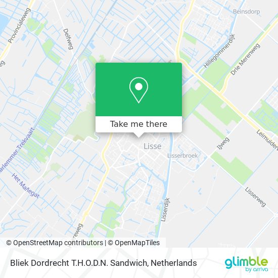 Bliek Dordrecht T.H.O.D.N. Sandwich map