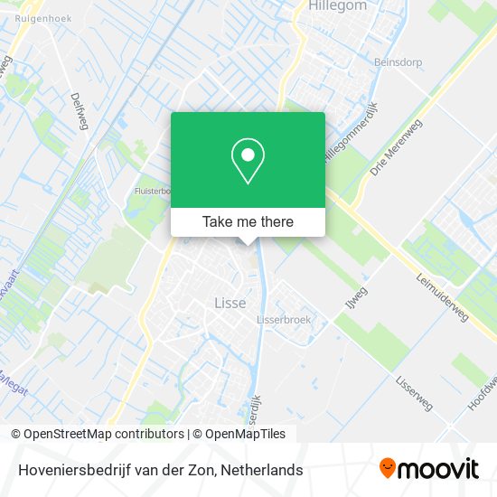 Hoveniersbedrijf van der Zon map