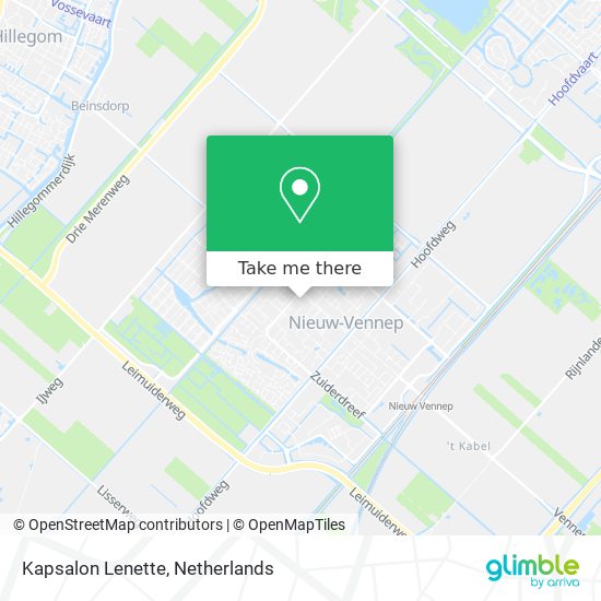 Kapsalon Lenette map