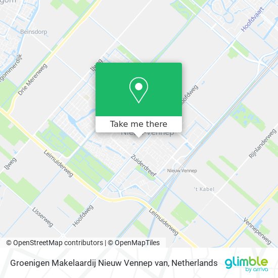 Groenigen Makelaardij Nieuw Vennep van map