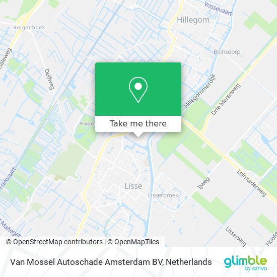 Van Mossel Autoschade Amsterdam BV map