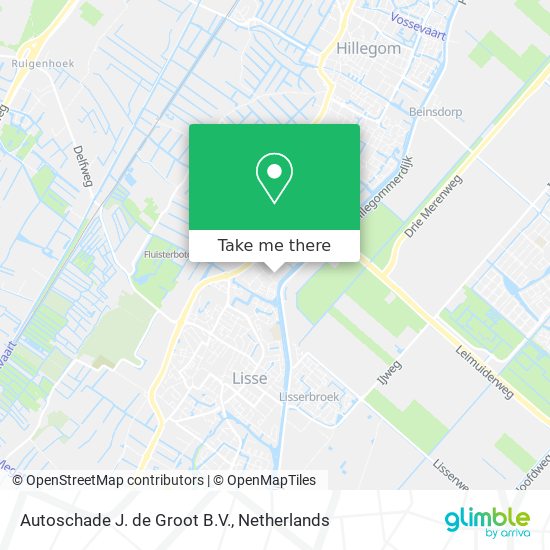 Autoschade J. de Groot B.V. map