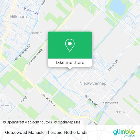 Getsewoud Manuele Therapie map