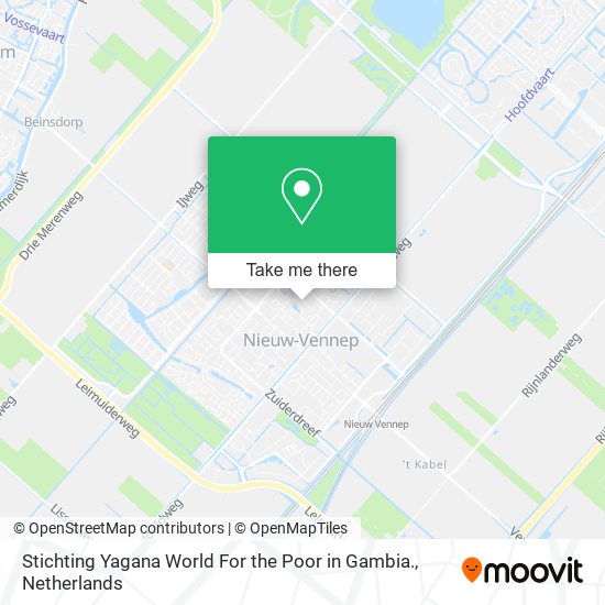 Stichting Yagana World For the Poor in Gambia. map