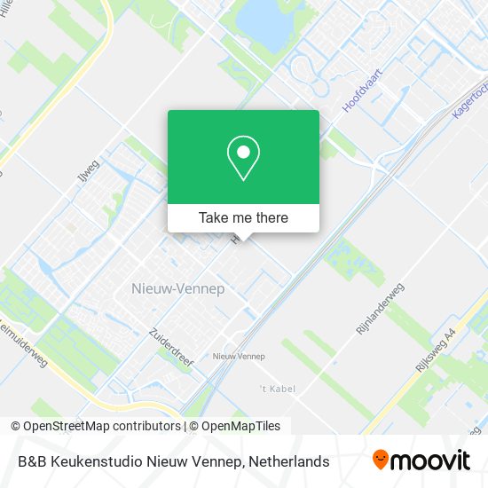 B&B Keukenstudio Nieuw Vennep map