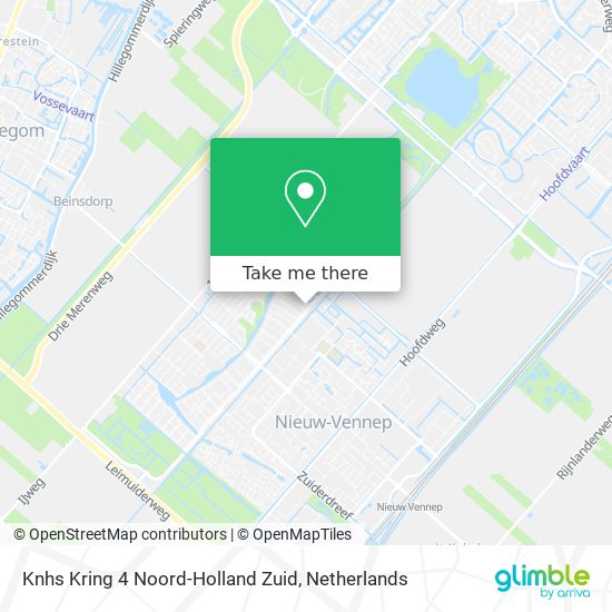 Knhs Kring 4 Noord-Holland Zuid Karte