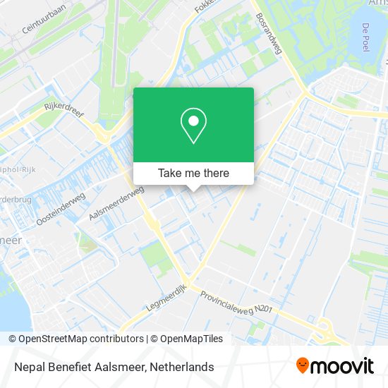 Nepal Benefiet Aalsmeer map