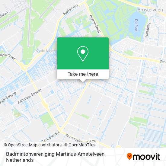 Badmintonvereniging Martinus-Amstelveen map
