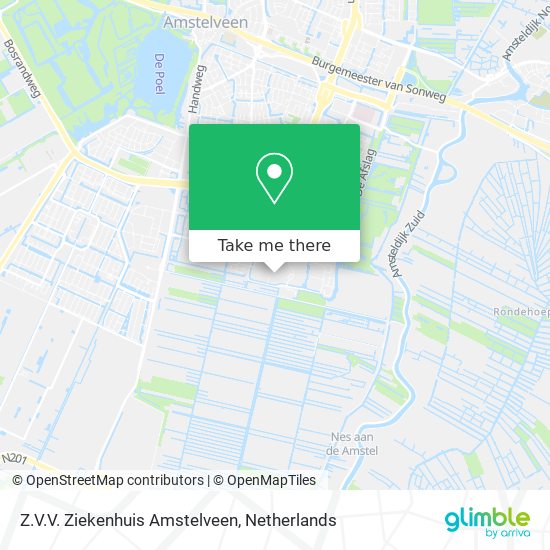 Z.V.V. Ziekenhuis Amstelveen Karte