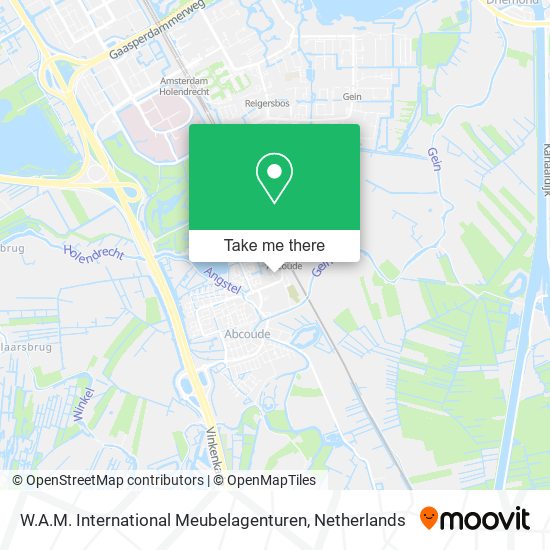 W.A.M. International Meubelagenturen map