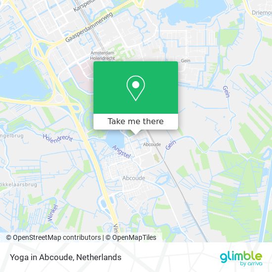 Yoga in Abcoude map