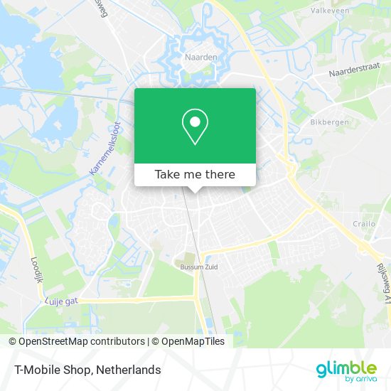 T-Mobile Shop map