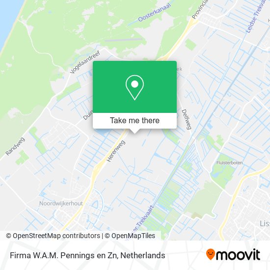 Firma W.A.M. Pennings en Zn map