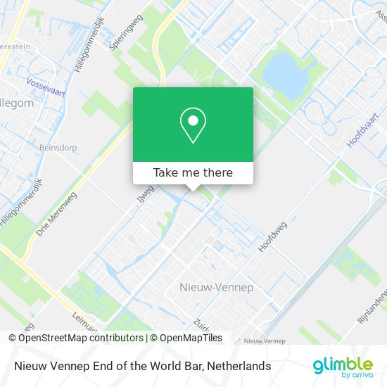 Nieuw Vennep End of the World Bar map