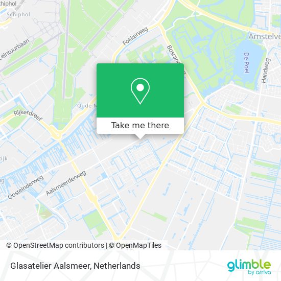 Glasatelier Aalsmeer map