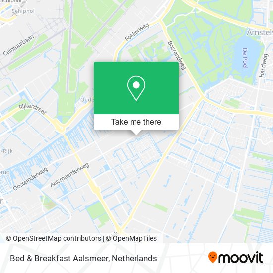 Bed & Breakfast Aalsmeer map