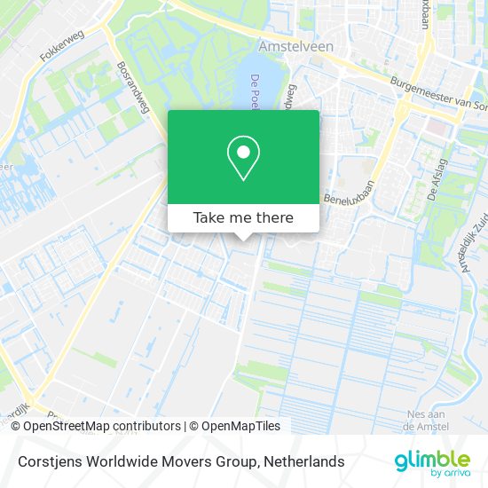 Corstjens Worldwide Movers Group map