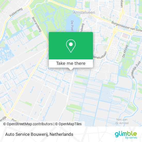 Auto Service Bouwerij Karte