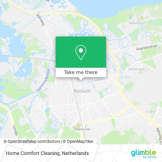 Home Comfort Cleaning map