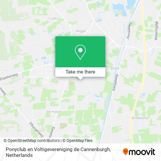 Ponyclub en Voltigevereniging de Cannenburgh map