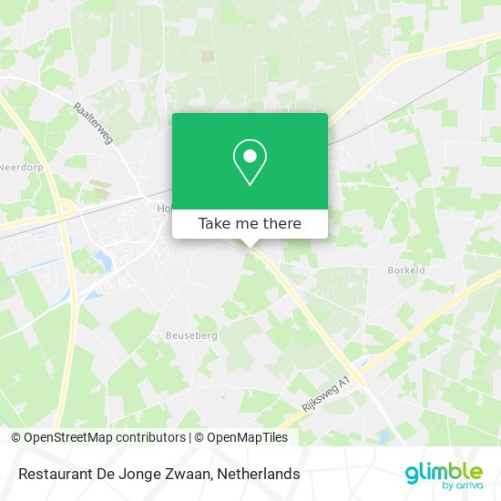 Restaurant De Jonge Zwaan Karte