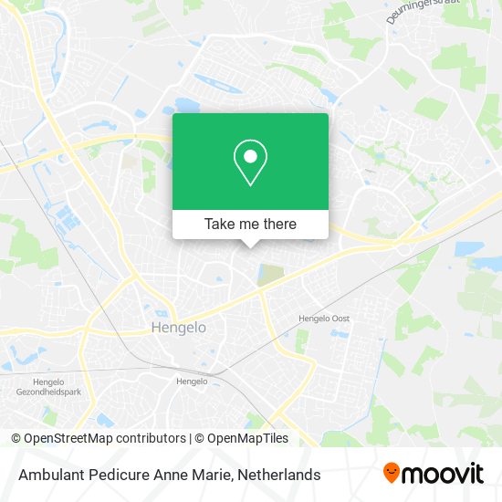 Ambulant Pedicure Anne Marie map