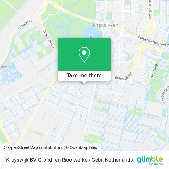 Kruyswijk BV Grond- en Rioolwerken Gebr Karte