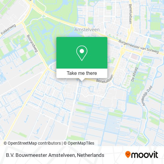 B.V. Bouwmeester Amstelveen map