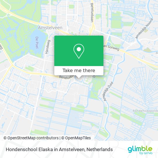 Hondenschool Elaska in Amstelveen Karte