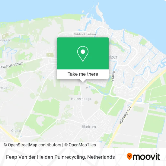 Feep Van der Heiden Puinrecycling map