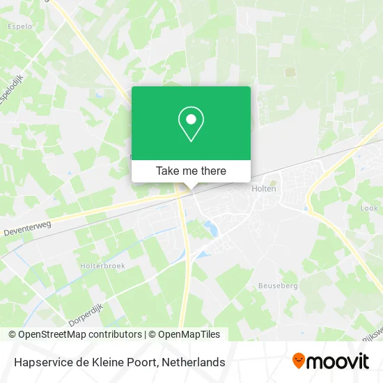 Hapservice de Kleine Poort map