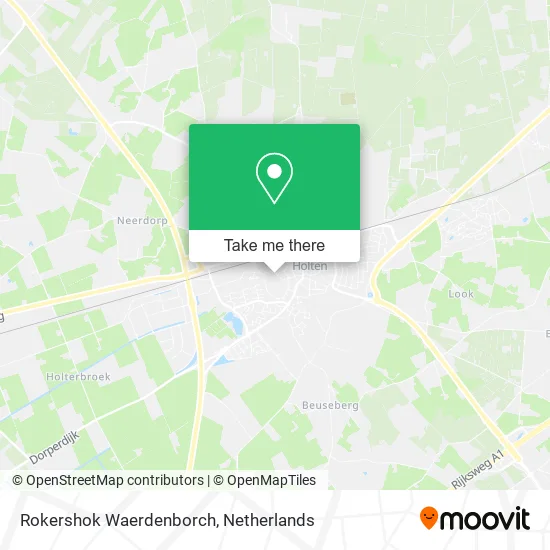 Rokershok Waerdenborch map