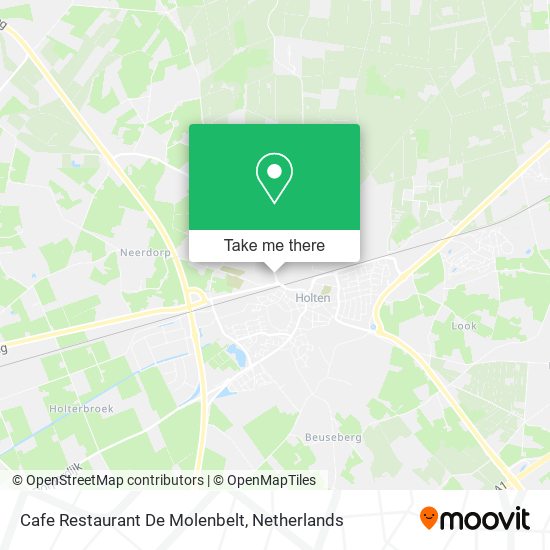 Cafe Restaurant De Molenbelt map