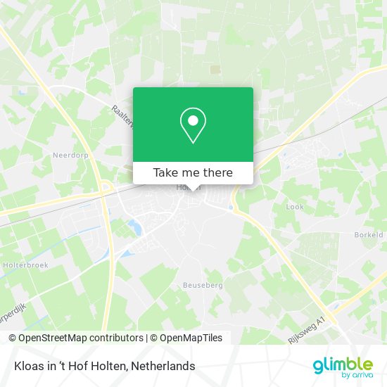 Kloas in ‘t Hof Holten map