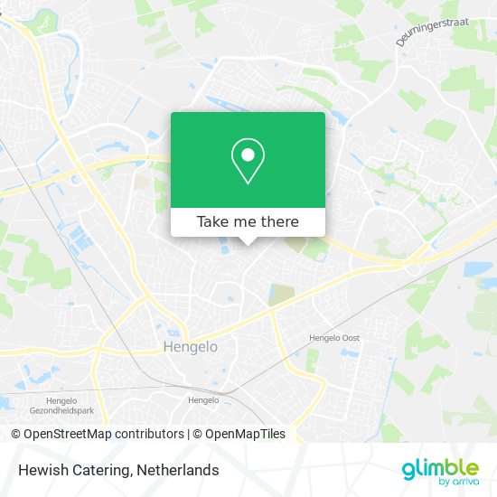 Hewish Catering map