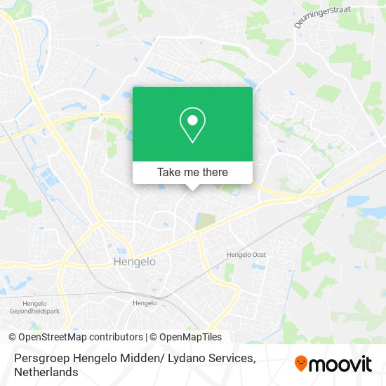Persgroep Hengelo Midden/ Lydano Services map
