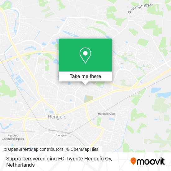 Supportersvereniging FC Twente Hengelo Ov map