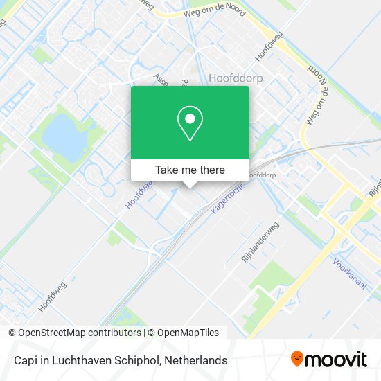 Capi in Luchthaven Schiphol map