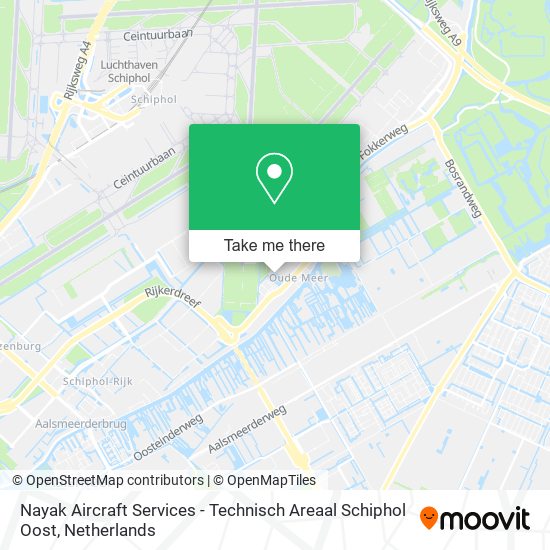 Nayak Aircraft Services - Technisch Areaal Schiphol Oost map