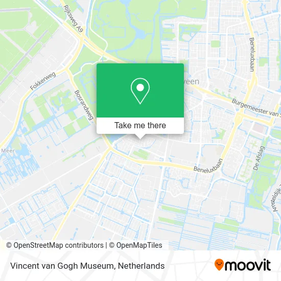 Vincent van Gogh Museum map
