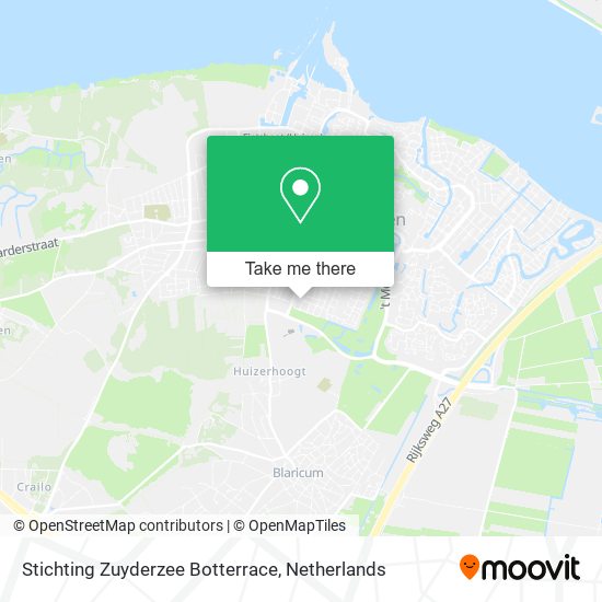 Stichting Zuyderzee Botterrace map