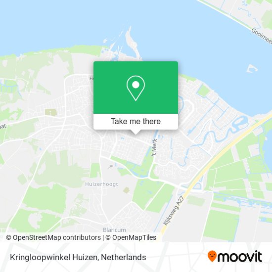 Kringloopwinkel Huizen map